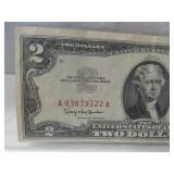 1963 Two Dollar Red Seal Note