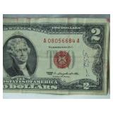 2 - 1963 Two Dollar Red Seal Notes