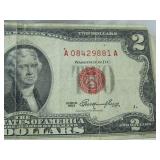 2 - 1963 Two Dollar Red Seal Notes