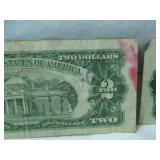 2 - 1963 Two Dollar Red Seal Notes