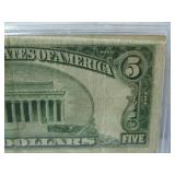 1928E Five Dollar Red Seal Note
