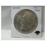 1921 Peace Silver Dollar Coin