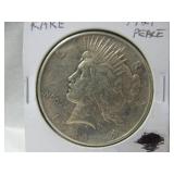 1921 Peace Silver Dollar Coin
