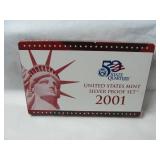 2001 Silver Coin Proof Set