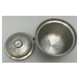 Mid-Century Modern Italian Hammered Aluminum Ice Bucket