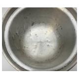 Mid-Century Modern Italian Hammered Aluminum Ice Bucket