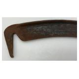 Antique Scythe Hay Grain Sickle Farm Tool 19 1/2" Long