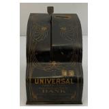 1905 Universal 3 Coin Registering Adding Tin Litho Bank Chas. W. Shank C. Chi
