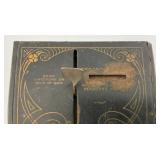 1905 Universal 3 Coin Registering Adding Tin Litho Bank Chas. W. Shank C. Chi