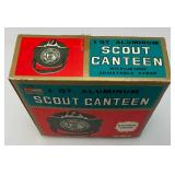 Vintage KMART Scout Aluminum Canteen In Original Box