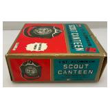 Vintage KMART Scout Aluminum Canteen In Original Box