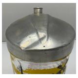 Vintage Bloomfield Industries Cocktail Shaker With Paris Scenes And Recipes And Aluminum Lid