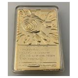 1999 Pokemon Limited Edition Burger King Poliwhirl 23K Gold Plated Trading Card With COA Pokemon Ball And Original Box