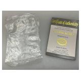 1999 Pokemon Limited Edition Burger King  PIKACHU 23K Gold Plated Trading Card With COA, And Pokemon Ball