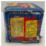1999 Pokemon Limited Edition Burger King CHARZARD 23K Gold Plated Trading Card (BOX ONLY) Box has Clear Tape On It And Beat Up