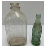 Group Of Vintage Soda Bottles Including 7Up, Mountain Dew, Tab, Coca-Cola And More