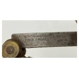 Antique Primitive Machinist Metal Scribe Compasses 6" x 9 3/4"