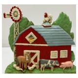 Vintage Heavy Cast Iron Farm Animal And Barn Door Stop 8" x 9"