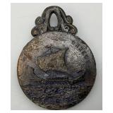 Misc. Vintage Items Including Casted Metal Paper Wieght Spring Clips And More