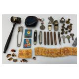Misc. Vintage Collectibles Including Pocket Knifes, Whistles And More