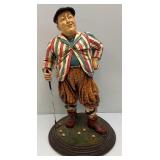 Est. $175.00-$325.00 RARE Vintage "Three Stooges" Curly Golfer Statue 26"
