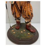 Est. $175.00-$325.00 RARE Vintage "Three Stooges" Curly Golfer Statue 26"