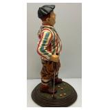 Est. $175.00-$325.00 RARE Vintage "Three Stooges" Curly Golfer Statue 26"