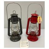 Pair Of Dietz Oil Lamps One With Tag