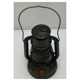 Vintage DIETZ Little Wizard No.8 Oil Lamp With Red Glass