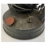 Vintage DIETZ Little Wizard No.8 Oil Lamp With Red Glass