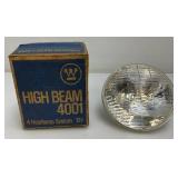 Vintage Headlamps including GE 4000, 4001 And 4002 (New Old Stock), Old Used Spark Plugs Motorcraft  And more