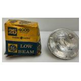 Vintage Headlamps including GE 4000, 4001 And 4002 (New Old Stock), Old Used Spark Plugs Motorcraft  And more