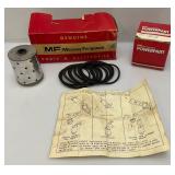 Vintage Massey-Ferguson Tractor Oil Filters Part No. 1014 219 M92 And 1-1752 177 M1 New Old Stock In Original Boxes