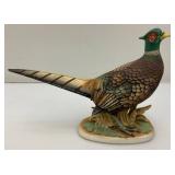 Three Vintage Collectible Pheasant Statues Including LEFTON And More (Small Chip Present on Bottom Of beak On One)