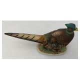Three Vintage Collectible Pheasant Statues Including LEFTON And More (Small Chip Present on Bottom Of beak On One)