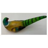 Three Vintage Collectible Pheasant Statues Including LEFTON And More (Small Chip Present on Bottom Of beak On One)
