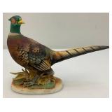 Three Vintage Collectible Pheasant Statues Including LEFTON And More (Small Chip Present on Bottom Of beak On One)