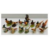Misc. Miniature Collectible Pheasant Statues, Salt & Pepper Shakers And More