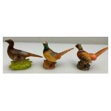 Misc. Miniature Collectible Pheasant Statues, Salt & Pepper Shakers And More