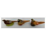 Misc. Miniature Collectible Pheasant Statues, Salt & Pepper Shakers And More