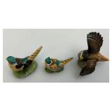 Misc. Miniature Collectible Pheasant Statues, Salt & Pepper Shakers And More