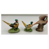 Misc. Miniature Collectible Pheasant Statues, Salt & Pepper Shakers And More