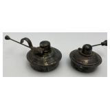 Vintage Silver Plate Chafing Dish Alcohol Burners With Wick