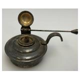 Vintage Silver Plate Chafing Dish Alcohol Burners With Wick