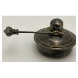 Vintage Silver Plate Chafing Dish Alcohol Burners With Wick