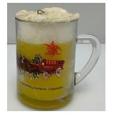 Very Collectible BUDWIESER Champion Clydesdales Beer Mug Candle (Very Cool) 5" Tall