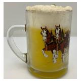Very Collectible BUDWIESER Champion Clydesdales Beer Mug Candle (Very Cool) 5" Tall
