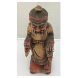 Misc. Vintage African And Oriental Hand Carved Wooden Statues And Biggest Is 12"