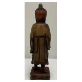 Misc. Vintage African And Oriental Hand Carved Wooden Statues And Biggest Is 12"