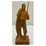 Misc. Vintage African And Oriental Hand Carved Wooden Statues And Biggest Is 12"